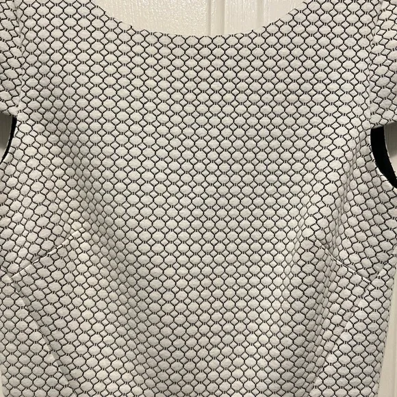 Anthropologie 4.collective Cocktail Party Dress White Geometric NWT Size 2 - Picture 3 of 9
